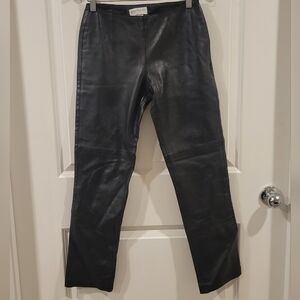 Hugo Buscati Leather Lined Pants Size 2 Petite